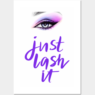 eyelashes Posters and Art